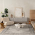 2' X 4' Gray Distressed Medallion Area Rug